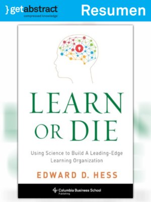 cover image of Aprender o morir (resumen)